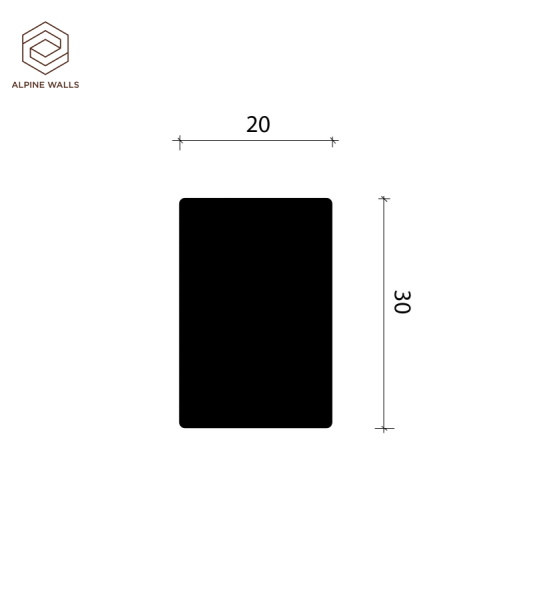 Рейка Alpine Walls LineArt ECO502